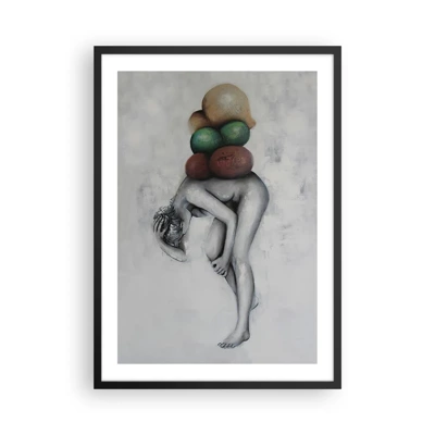 Poster in black frame - Weight of Life - 50x70 cm