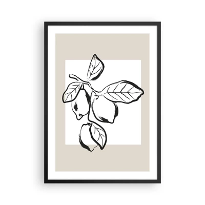 Poster in black frame - Where Lemon Matures - 50x70 cm