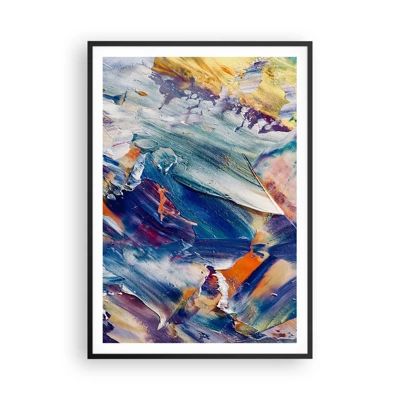 Poster in black frame - Whirlwind of Colour - 70x100 cm