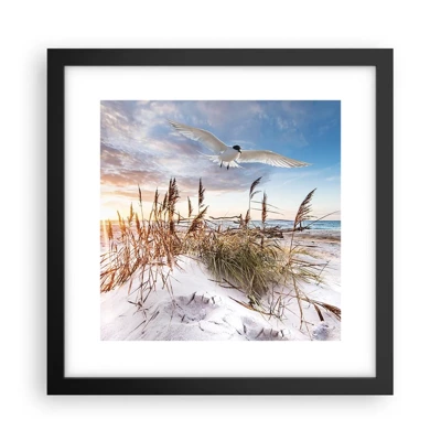 Poster in black frame - Wind from the Sea - 30x30 cm