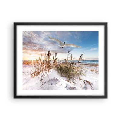 Poster in black frame - Wind from the Sea - 50x40 cm