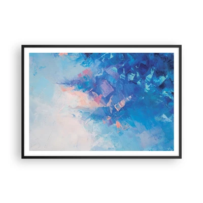 Poster in black frame - Winter Abstract - 100x70 cm