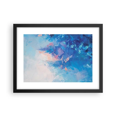 Poster in black frame - Winter Abstract - 40x30 cm