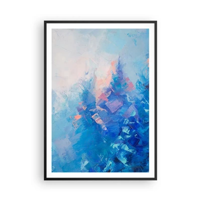 Poster in black frame - Winter Abstract - 70x100 cm