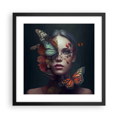 Poster in black frame - Wonderful Metamorphosis - 40x40 cm