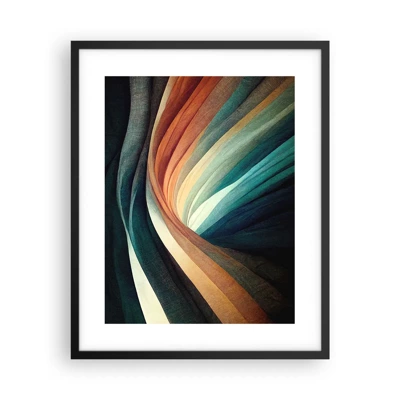 Poster in black frame - Woven from Colours - 40x50 cm