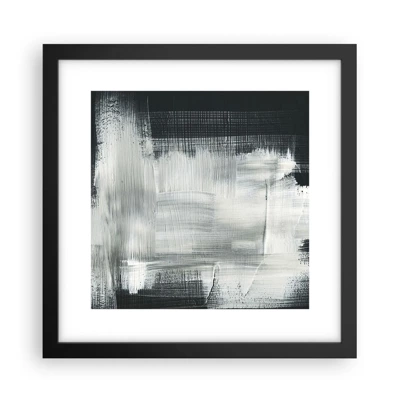 Poster in black frame - Woven from the Vertical and the Horizontal - 30x30 cm