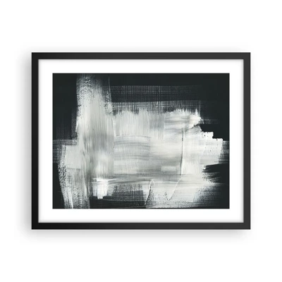 Poster in black frame - Woven from the Vertical and the Horizontal - 50x40 cm