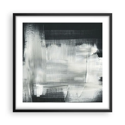 Poster in black frame - Woven from the Vertical and the Horizontal - 50x50 cm