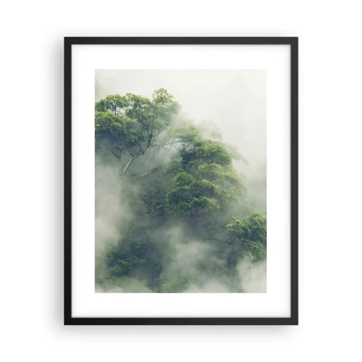 Poster in black frame - Wrapped In Fog - 40x50 cm