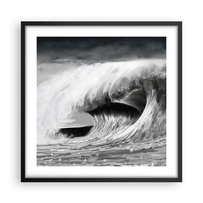 Poster in black frame - Wrath of the Ocean - 50x50 cm