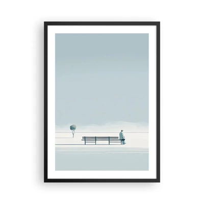 Poster in black frame - Yes, I Am Waiting - 50x70 cm