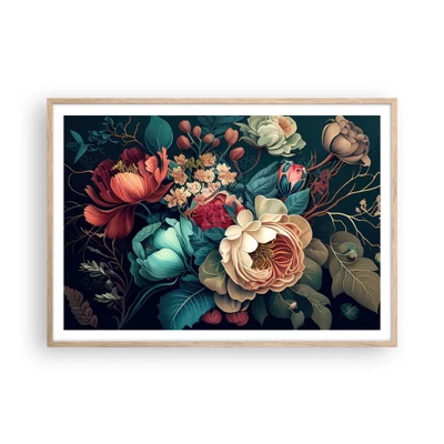 Poster in light oak frame - 19th Century Charm - 100x70 cm