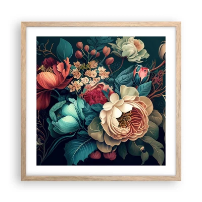 Poster in light oak frame - 19th Century Charm - 50x50 cm