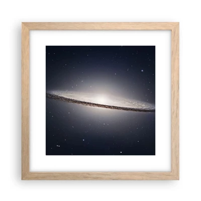 Poster in light oak frame - A Long Time Ago in a Distant Galaxy - 30x30 cm