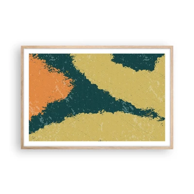 Poster in light oak frame - Abstract - Slow Motion - 91x61 cm