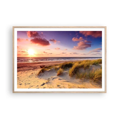 Poster in light oak frame - Air Smells of Summer - 100x70 cm