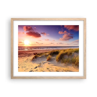 Poster in light oak frame - Air Smells of Summer - 50x40 cm