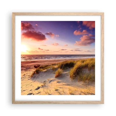 Poster in light oak frame - Air Smells of Summer - 50x50 cm