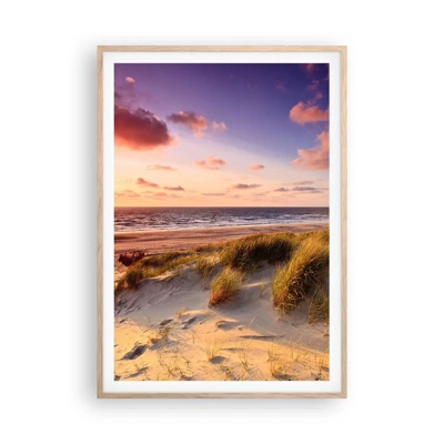 Poster in light oak frame - Air Smells of Summer - 70x100 cm