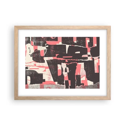 Poster in light oak frame - All that Chaos - 40x30 cm