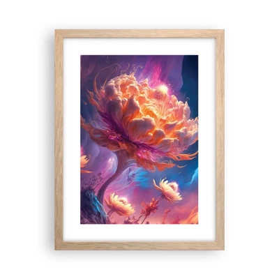 Poster in light oak frame - Another World - 30x40 cm