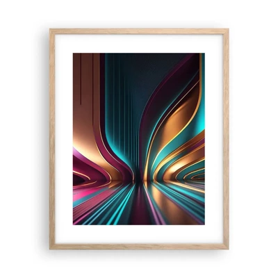 Poster in light oak frame - Architecture of Light - 40x50 cm