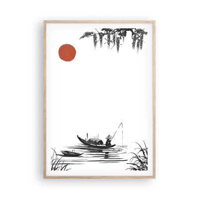 Poster in light oak frame - Asian Afternoon - 70x100 cm