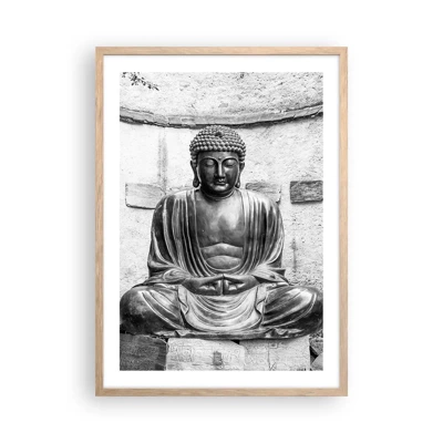 Poster in light oak frame - At the Source of Peace - 50x70 cm