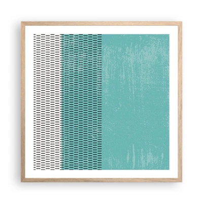 Poster in light oak frame - Balanced Composition - 60x60 cm