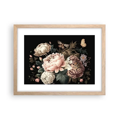 Poster in light oak frame - Baroque Style - 40x30 cm