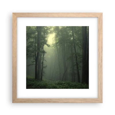 Poster in light oak frame - Before It Wakes Up - 30x30 cm