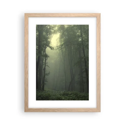 Poster in light oak frame - Before It Wakes Up - 30x40 cm