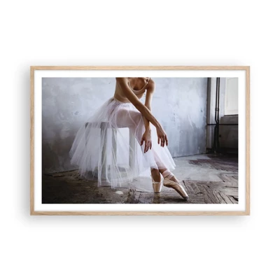 Poster in light oak frame - Before the Ramp Lights Are On - 91x61 cm