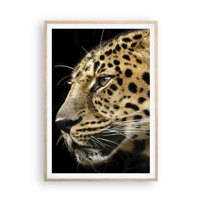 Poster in light oak frame - Calm, Focused, Ready - 70x100 cm