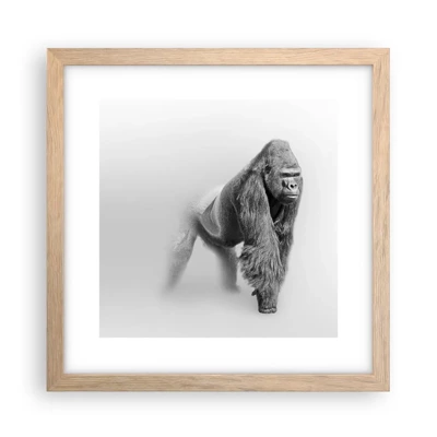 Poster in light oak frame - Certain of Its Strength - 30x30 cm