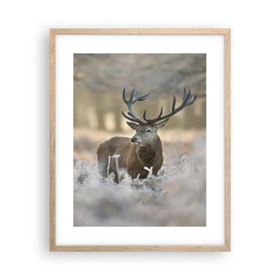 Poster in light oak frame - Chilly Morning - 40x50 cm