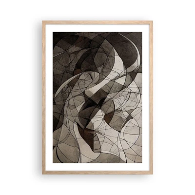 Poster in light oak frame - Circulation of the Colours of the Earth - 50x70 cm