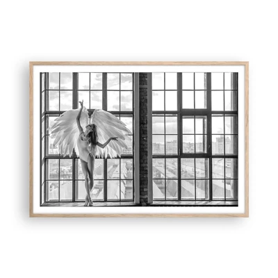 Poster in light oak frame - City of Angels? - 100x70 cm