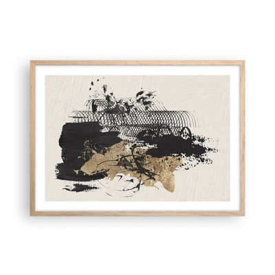 Poster in light oak frame - Composition With Passion - 70x50 cm