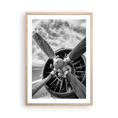 Poster in light oak frame - Conquerer of the Skies - 50x70 cm