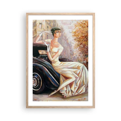 Poster in light oak frame - Elegance - Retro Style - 50x70 cm