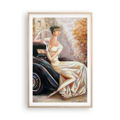 Poster in light oak frame - Elegance - Retro Style - 61x91 cm