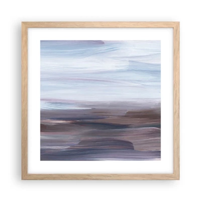 Poster in light oak frame - Elements: Water - 40x40 cm