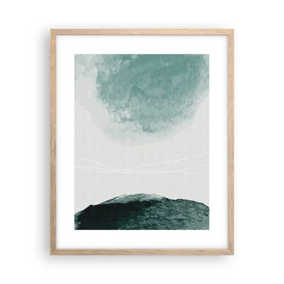 Poster in light oak frame - Encounter With Fog - 40x50 cm