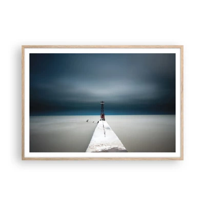 Poster in light oak frame - Encounter with Infinity - 100x70 cm