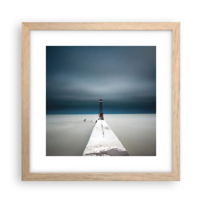 Poster in light oak frame - Encounter with Infinity - 30x30 cm