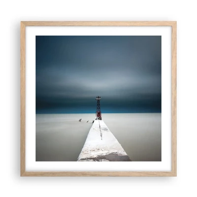 Poster in light oak frame - Encounter with Infinity - 50x50 cm