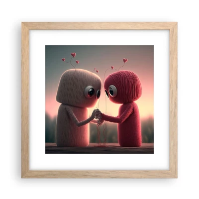 Poster in light oak frame - Everyone Is Allowed to Love - 30x30 cm