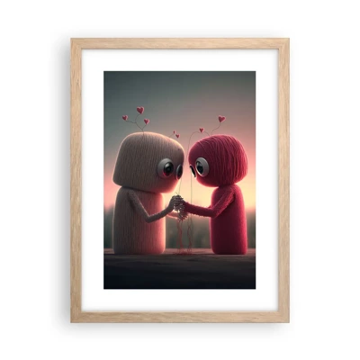 Poster in light oak frame - Everyone Is Allowed to Love - 30x40 cm